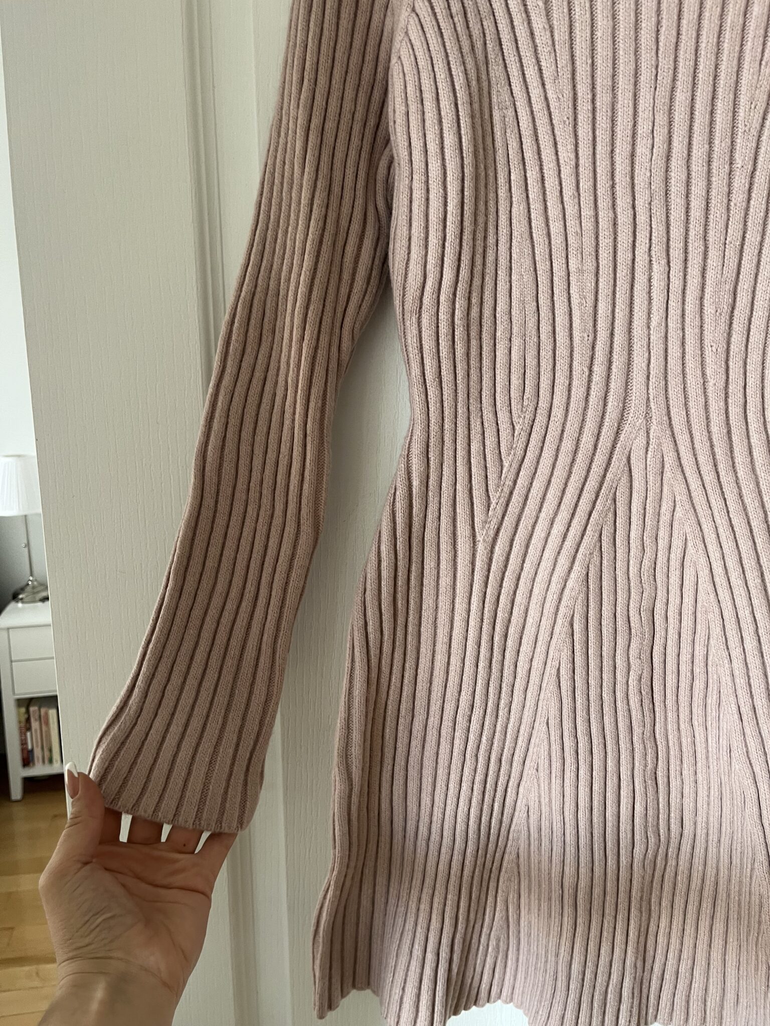 Image for H&M pink jumper dress size M