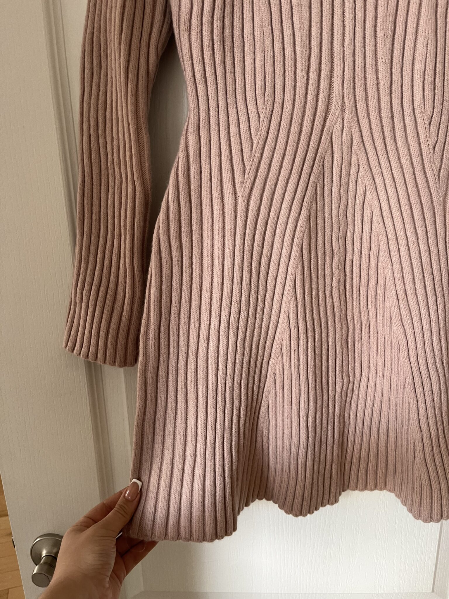Image for H&M pink jumper dress size M