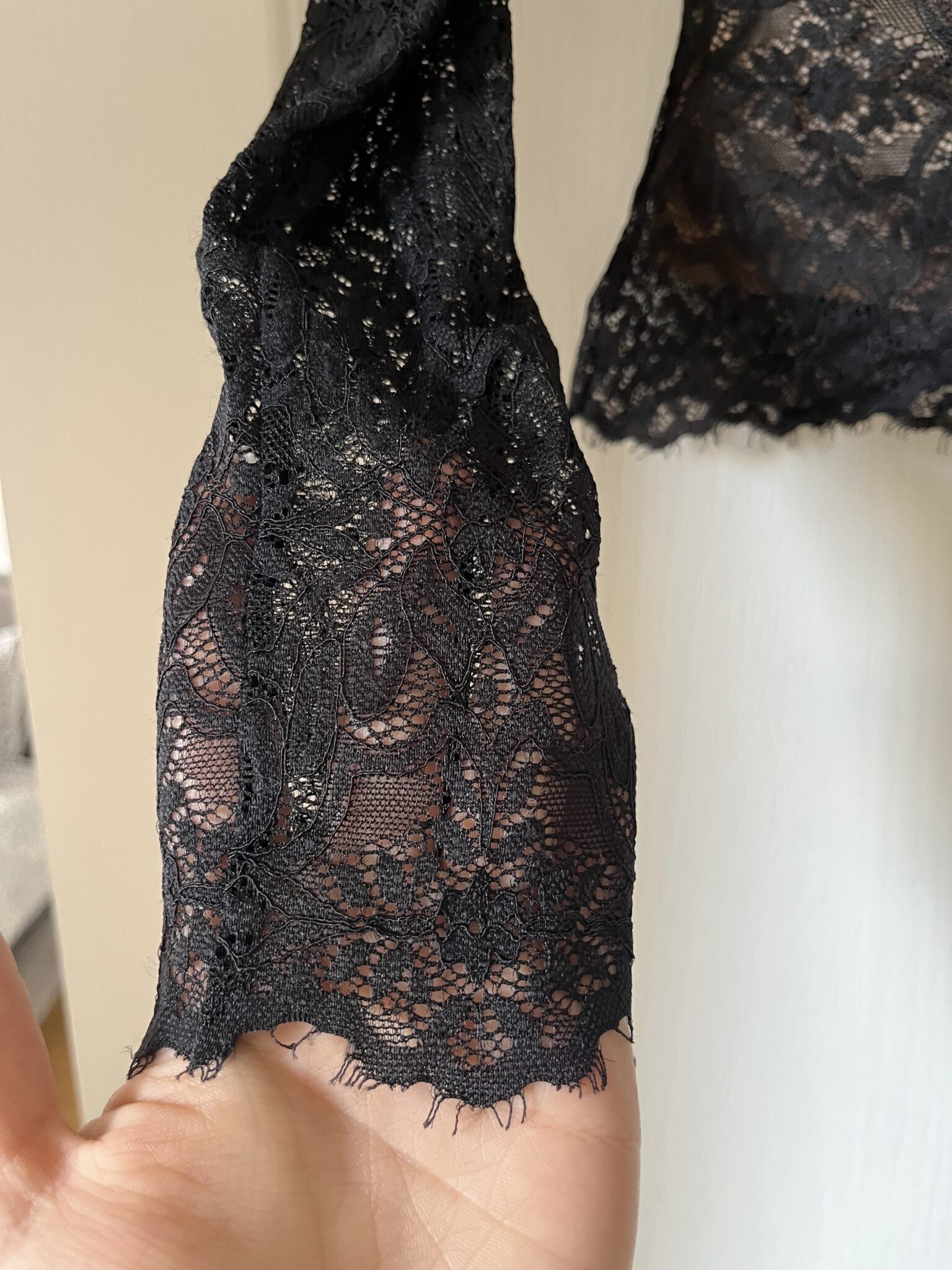 Image for Wilfred Aritzia black lace blouse