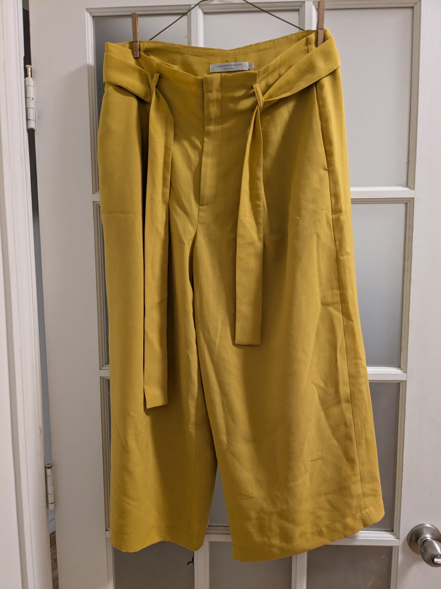 Image for Fluid yellow trousers
