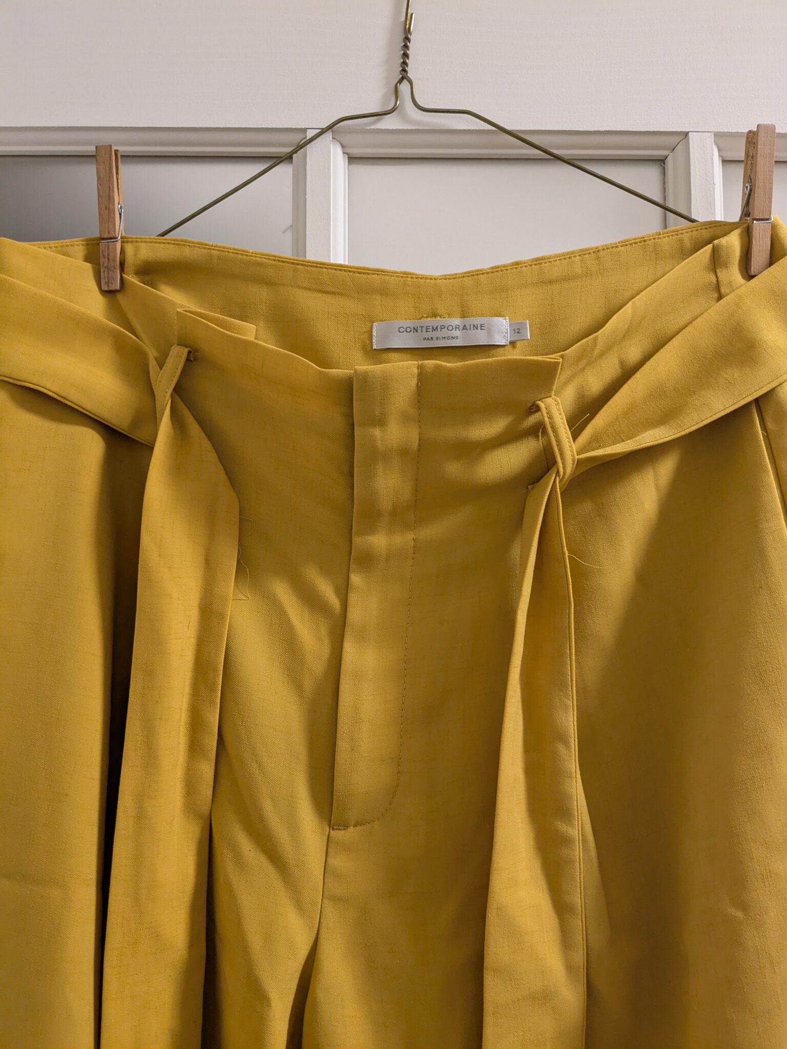 Image for Fluid yellow trousers