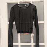Thumbnail for Transparent crop top - mesh type