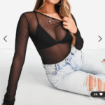 Featured thumbnail for Transparent crop top - mesh type