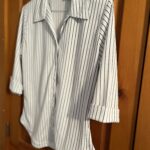 Featured thumbnail for White blouse with black stripes - NWD