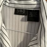Thumbnail for White blouse with black stripes - NWD