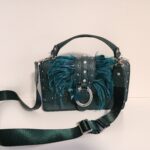 Thumbnail for LIU JO Darsena Handbag, in Dark Green with Feathers