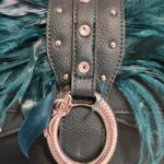 Thumbnail for LIU JO Darsena Handbag, in Dark Green with Feathers