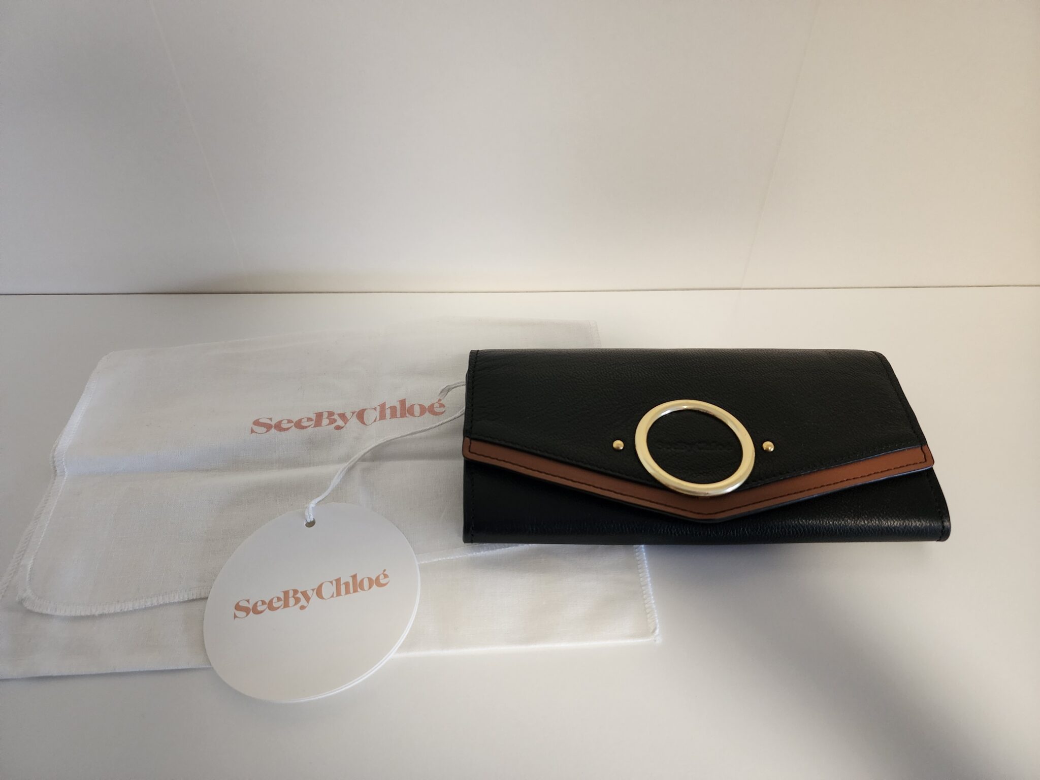 Image for See By Chloé Aura Long Leather Flap Wallet