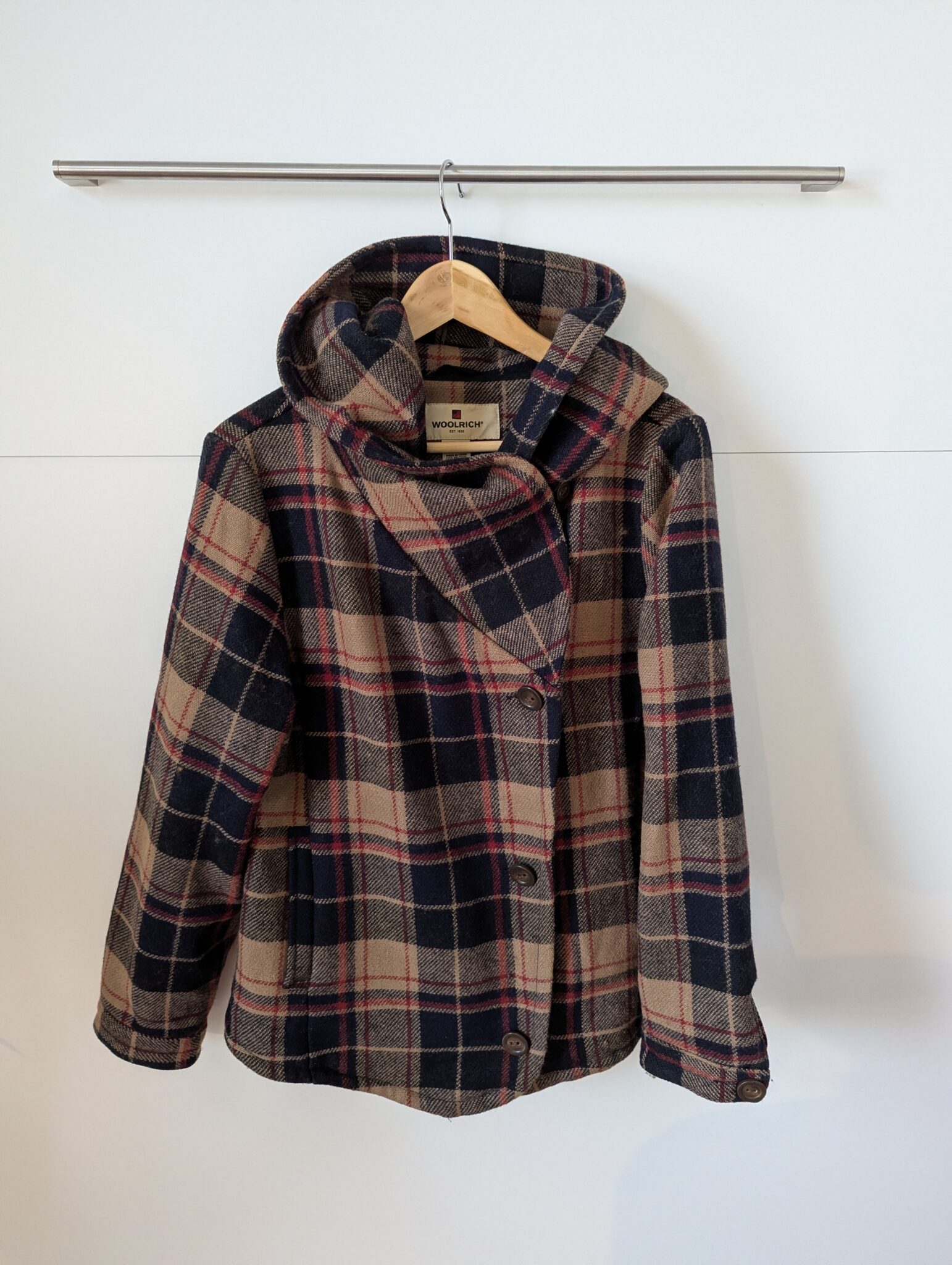 Featured image for Manteau de laine à carreaux Woolrich, small