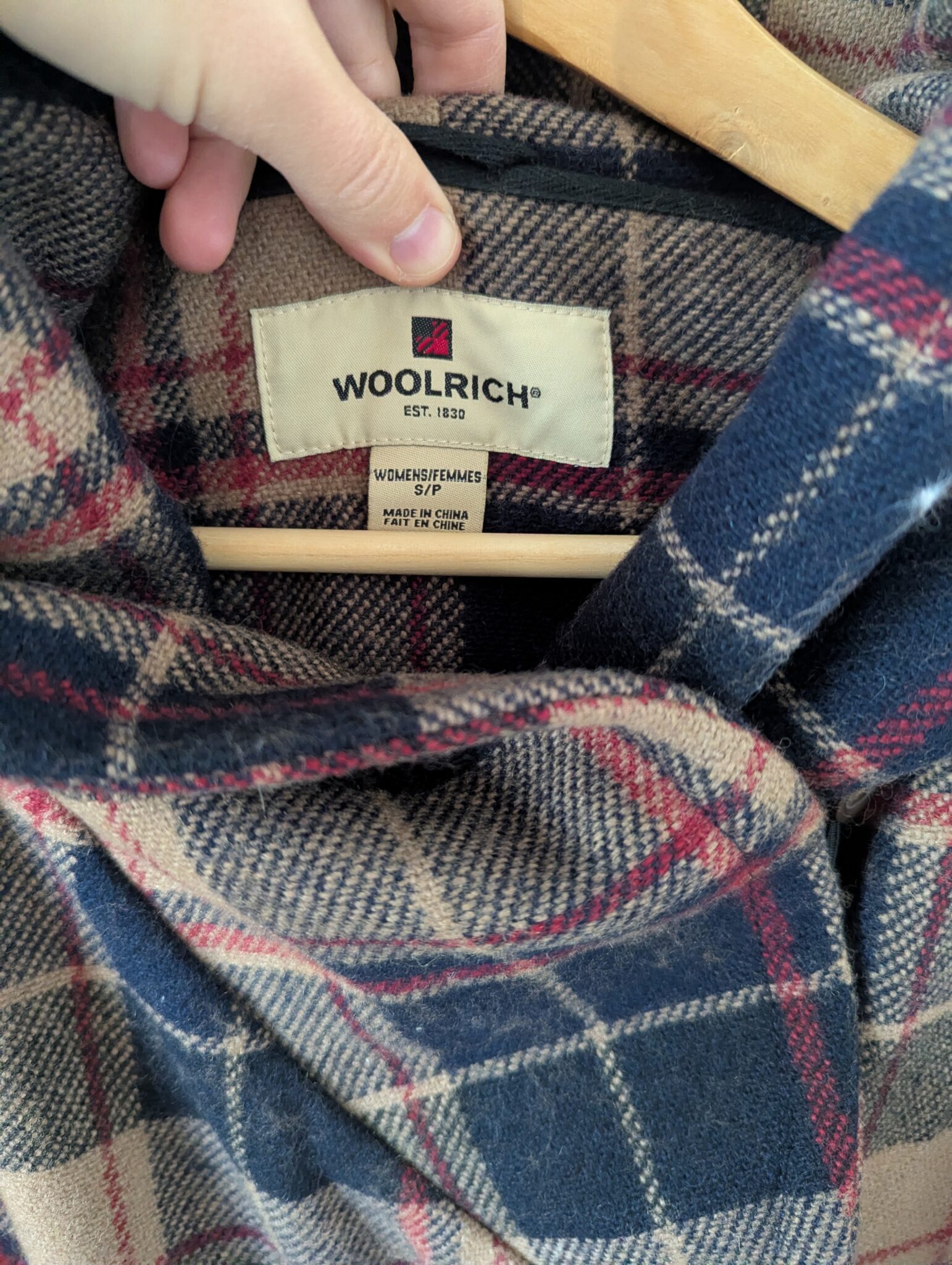 Image for Manteau de laine à carreaux Woolrich, small