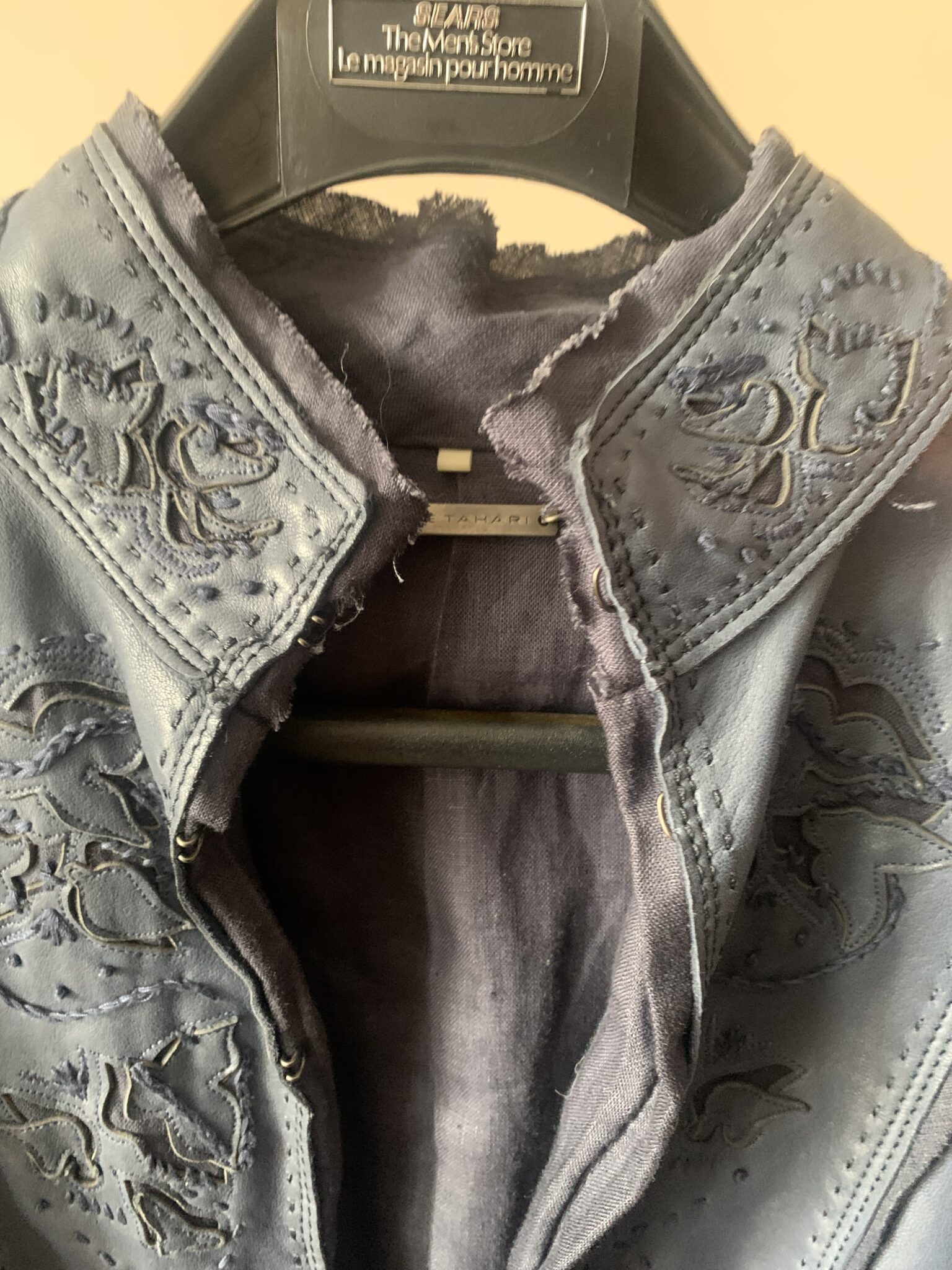 Image for Veste de cuir XS Élie Tahari