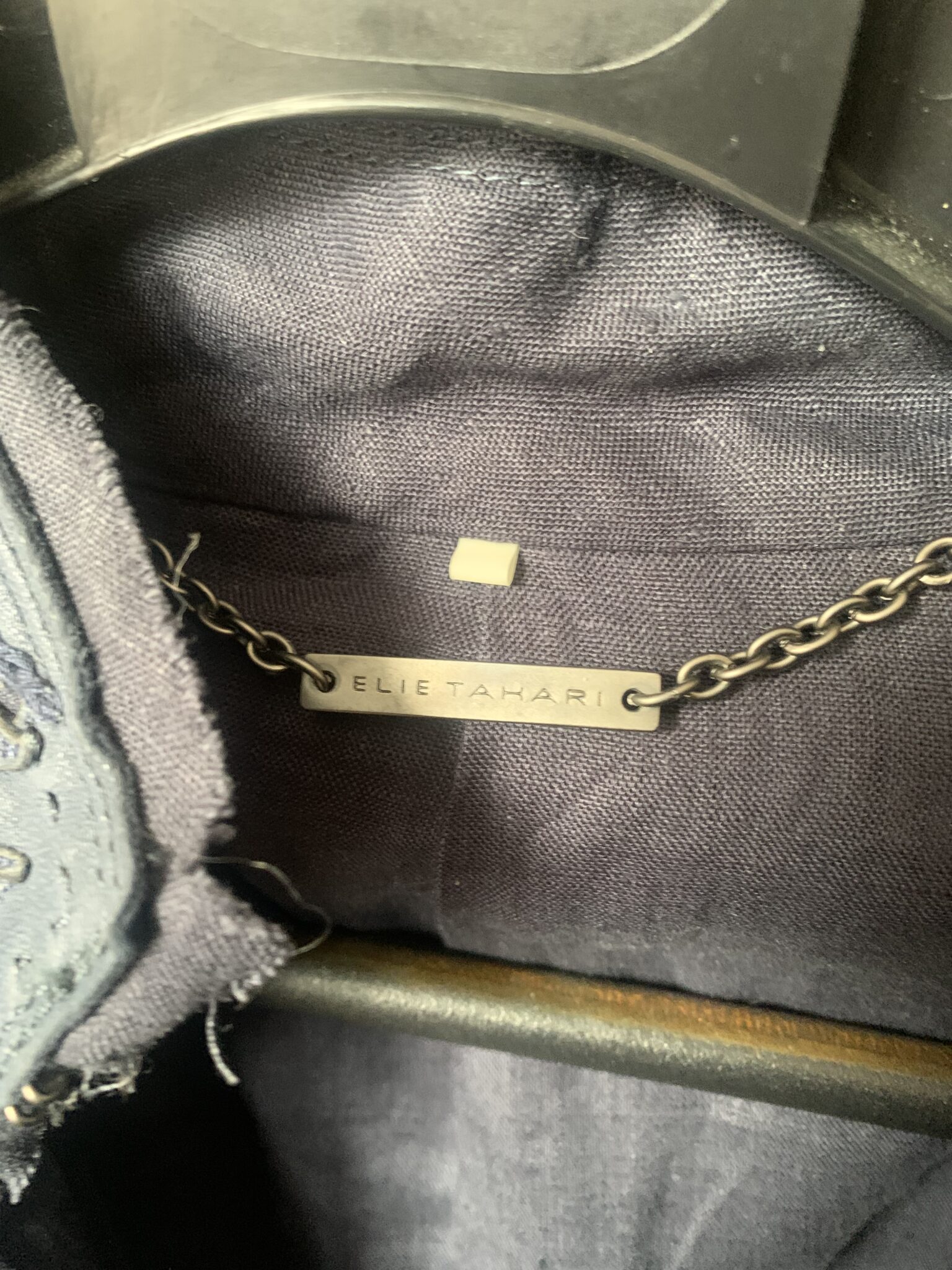 Image for Veste de cuir XS Élie Tahari
