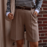 Featured thumbnail for Mimz grey mottled Bermuda shorts (M)