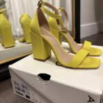 Featured thumbnail for Neon yellow block heel sandals