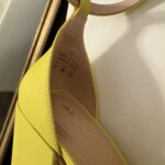 Thumbnail for Neon yellow block heel sandals