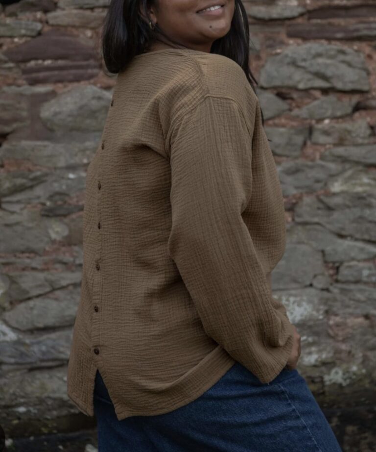 Image for The Simple Folk Button Back top