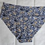 Thumbnail for culotte cheeky sans couture fleuri bleu jaune et crème.