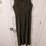 Thumbnail for Joseph Ribkoff/Robe Midi en suède kaki Sz 10