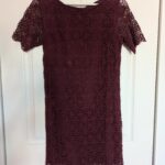 Featured thumbnail for Robe en crochet rouge bordeaux Monoprix t.36