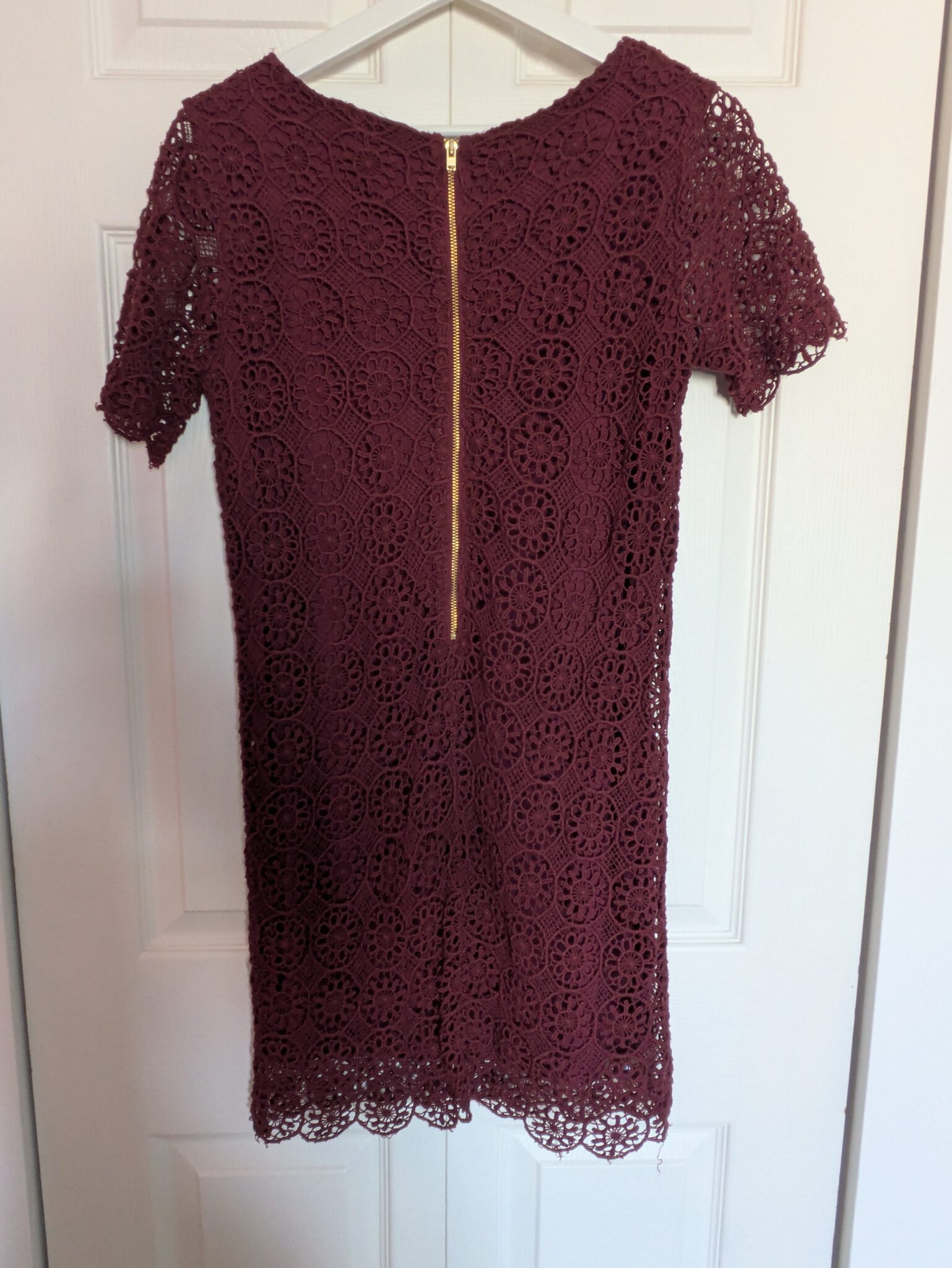 Image for Robe en crochet rouge bordeaux Monoprix t.36