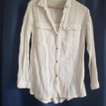 Featured thumbnail for chemise blanc cassée en Gaze de coton