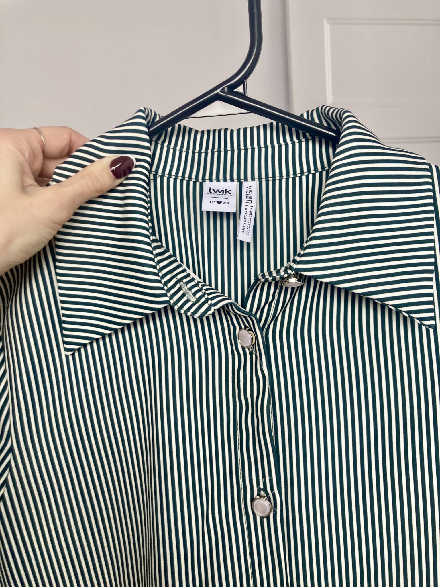 Image for New short-sleeved striped dress