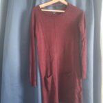 Featured thumbnail for Robe courte manche longue bordeaux