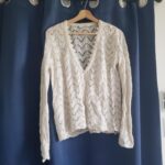 Featured thumbnail for gilet blanc ajourée et dentelle