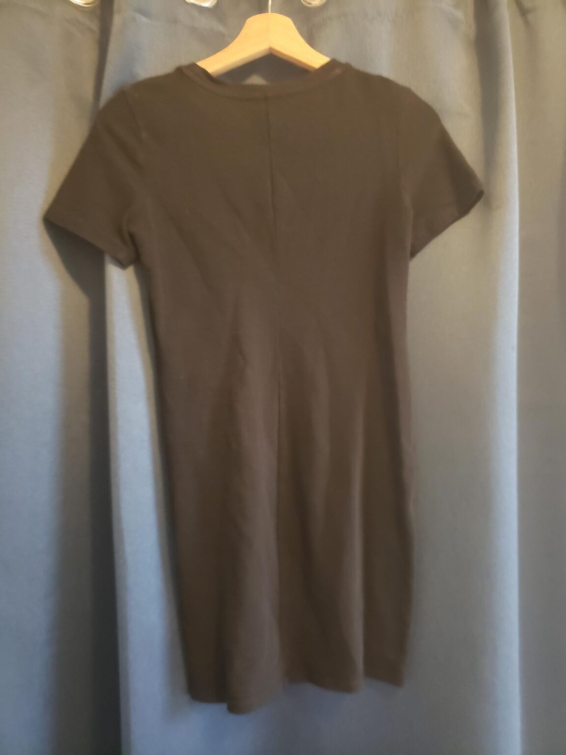 Image for robe noir manche courte (style tee-shirt)
