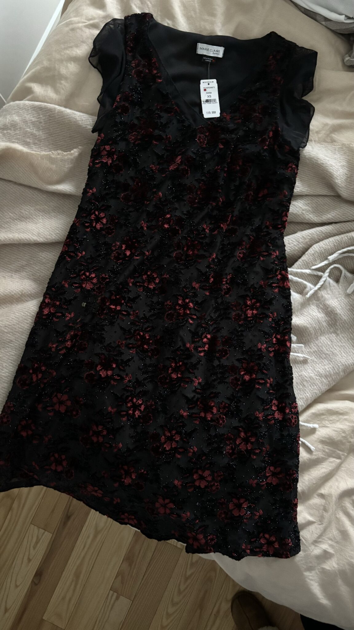 Featured image for Sequin floral dress