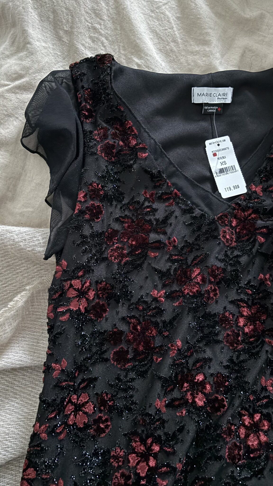 Image for Sequin floral dress
