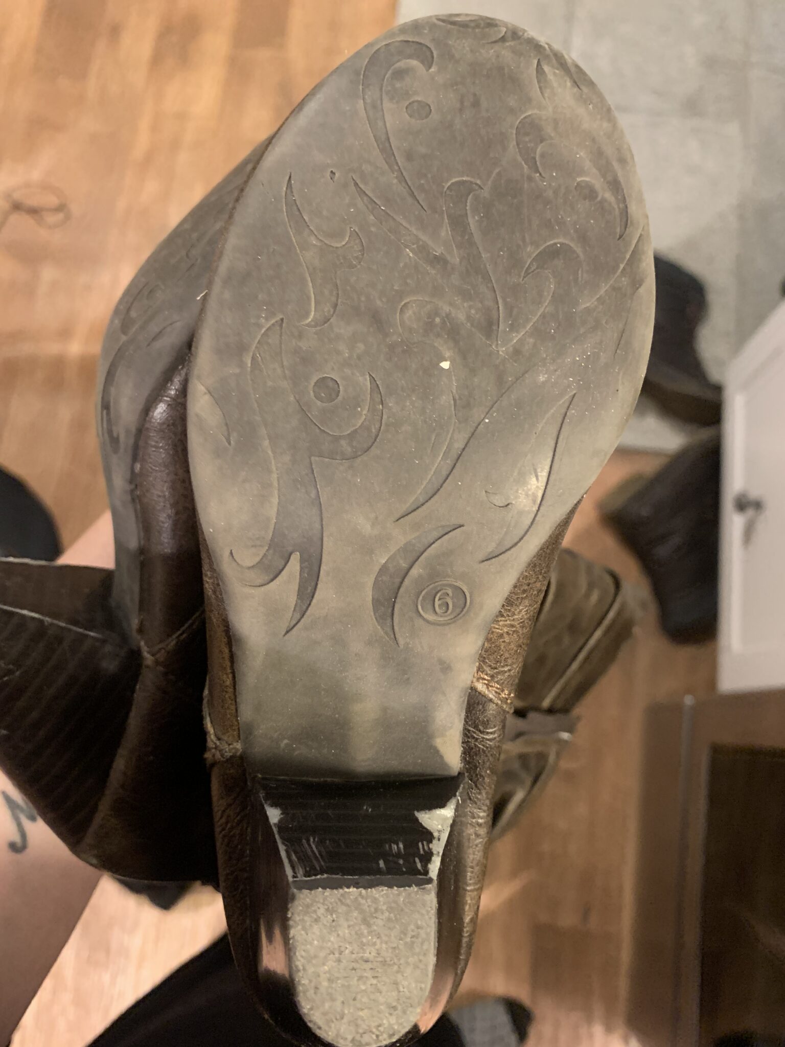Image for Botte talon brune