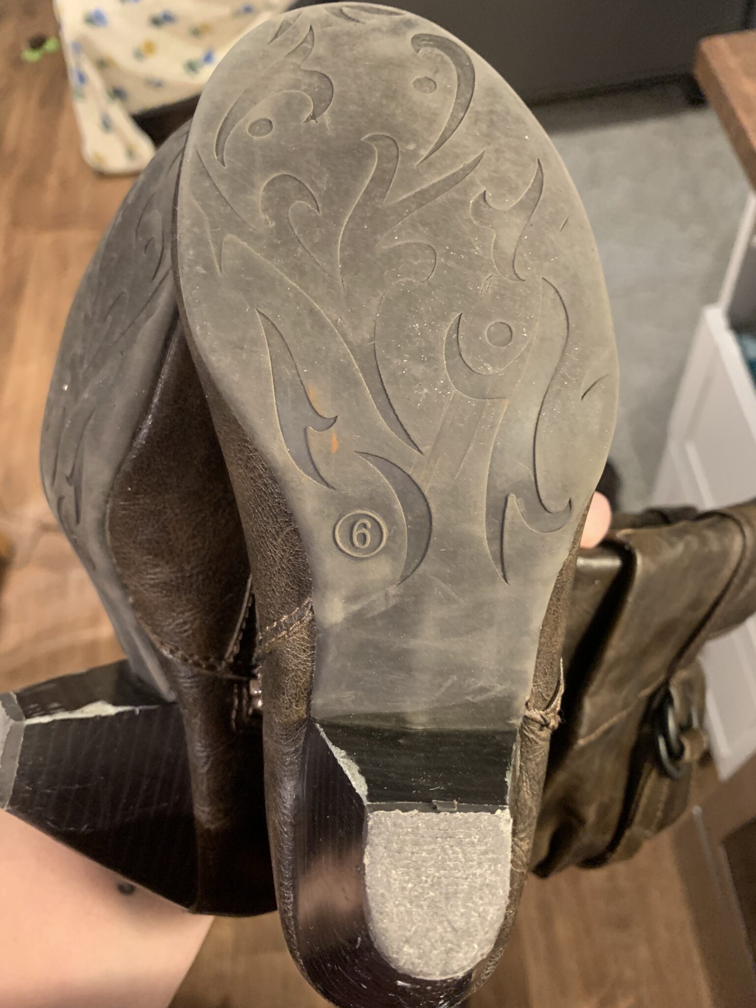 Image for Botte talon brune