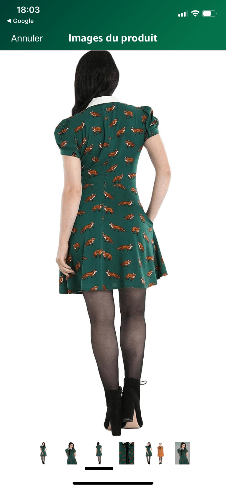 Image for Robe pin up Hell bunny