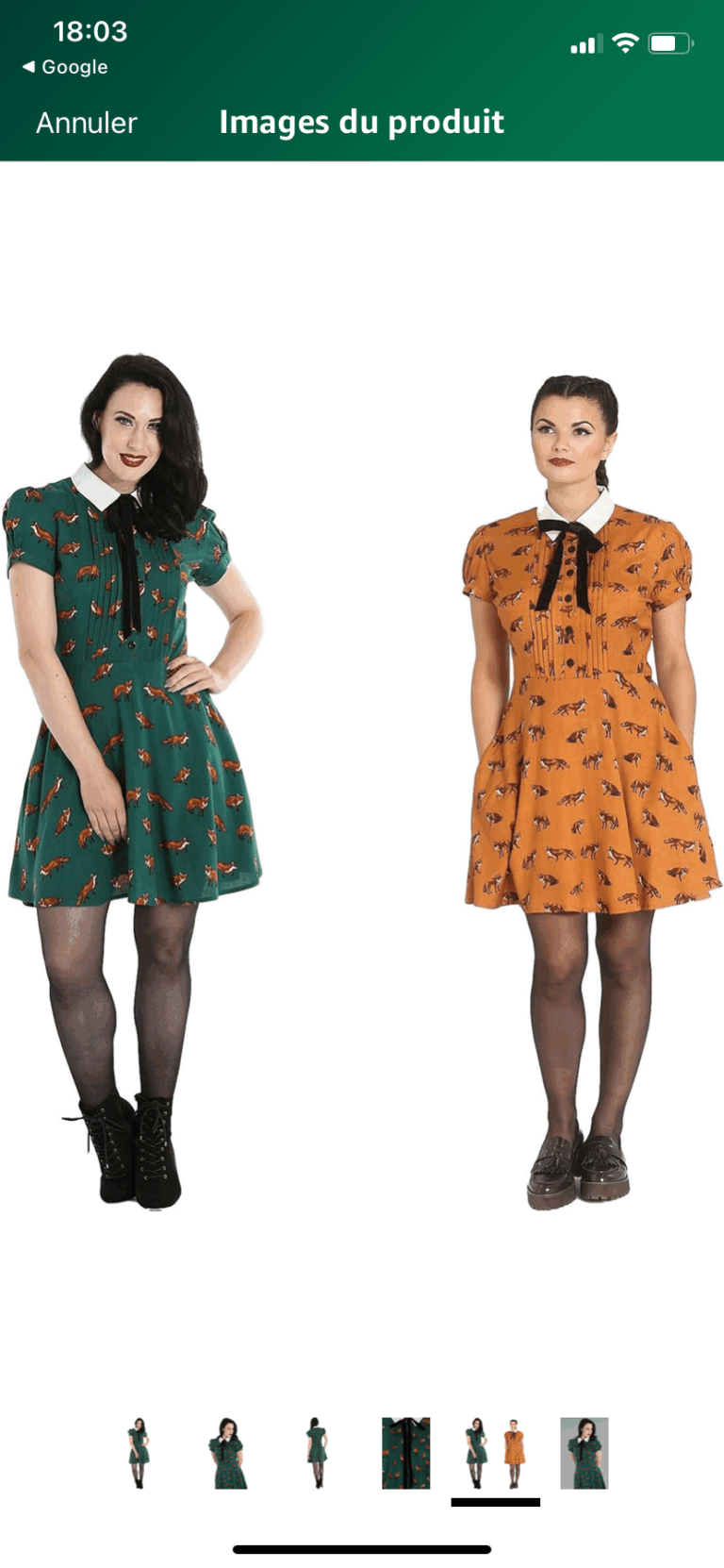 Image for Robe pin up Hell bunny