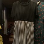 Thumbnail for Robe trapèze- noire et lignée