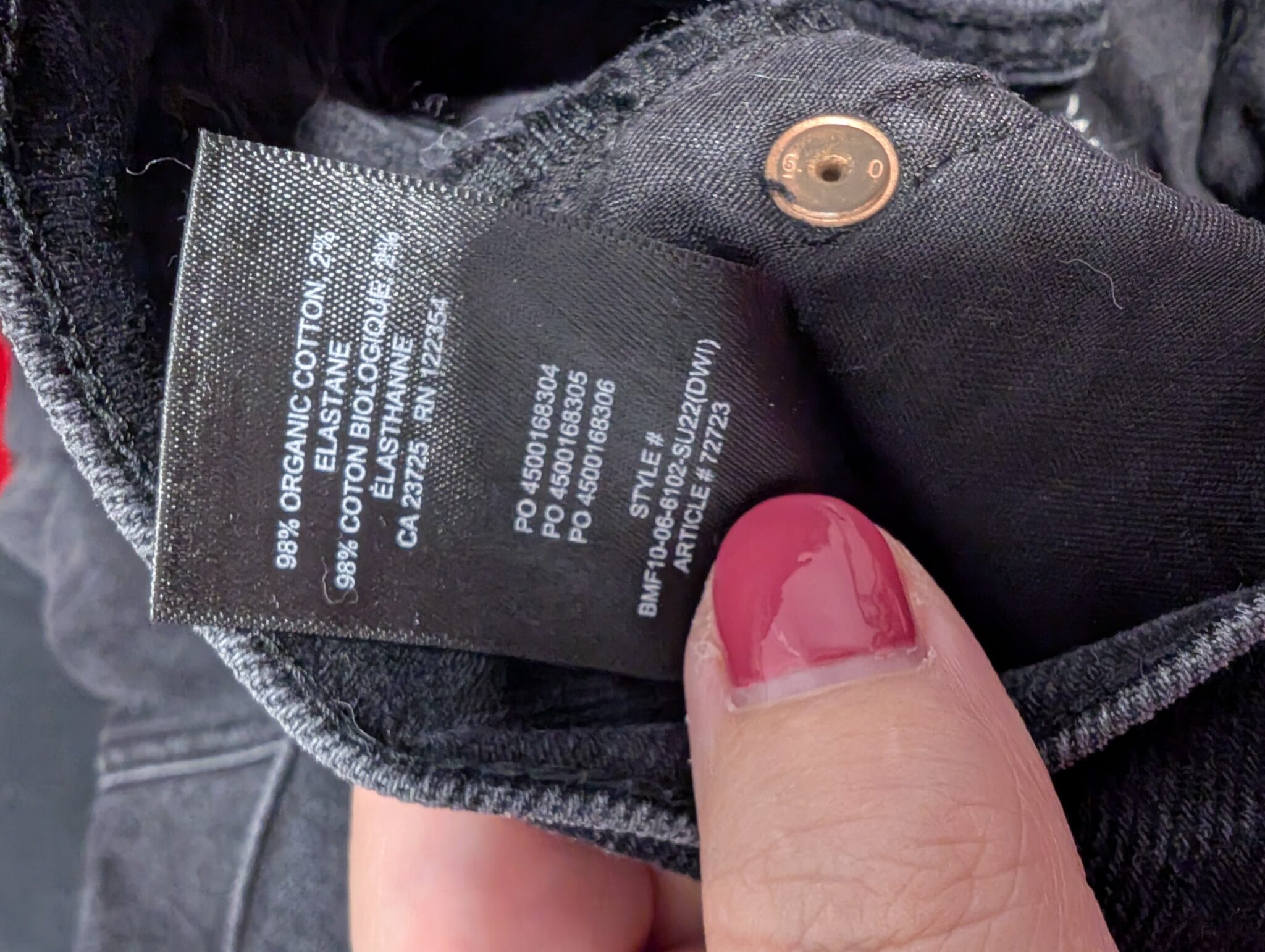 Image for Aritzia/Denim Forum Yoko High Rise Slim 28L sz 25