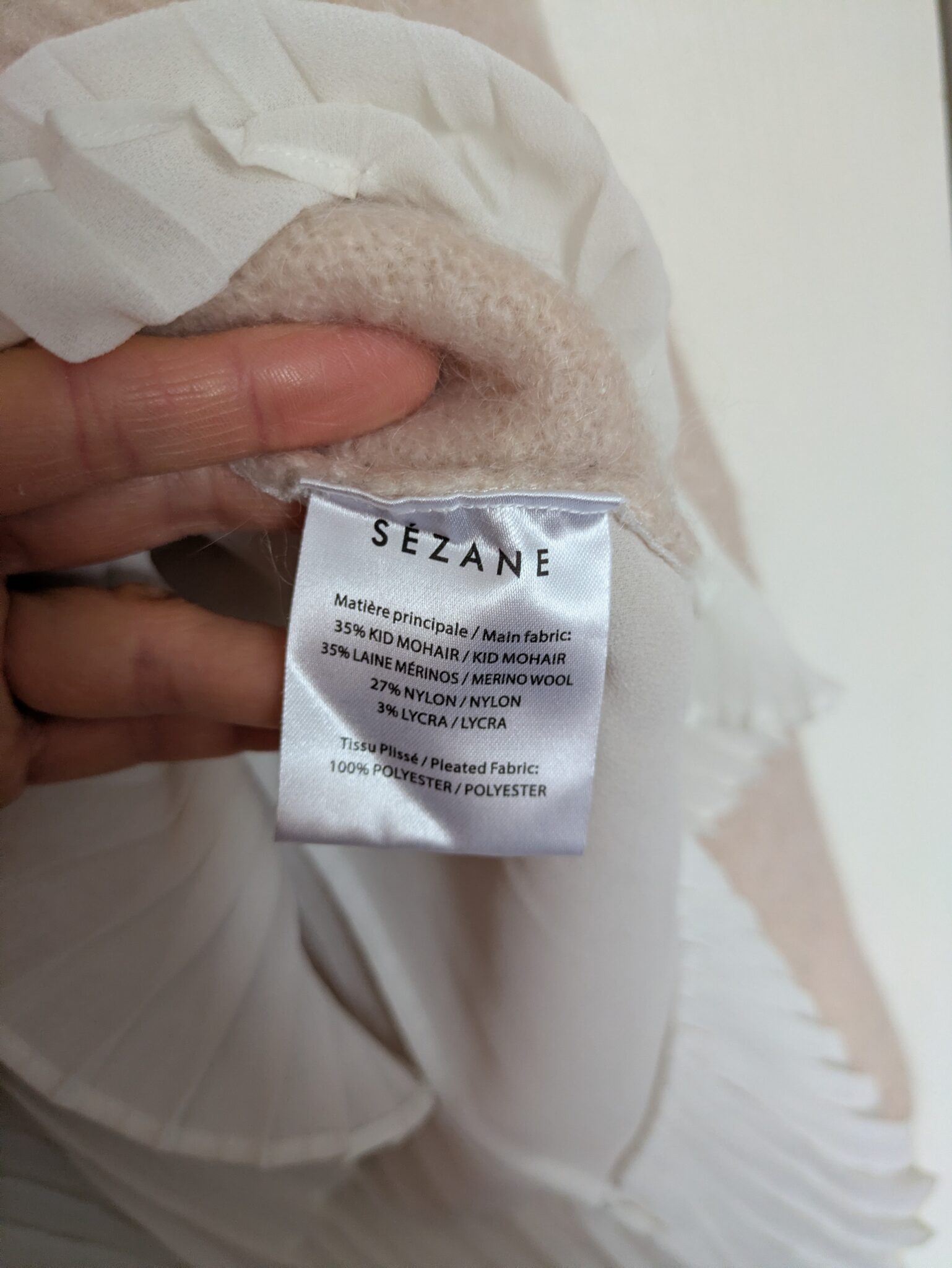 Image for Pull Sézane Mohair/Mérinos t.S