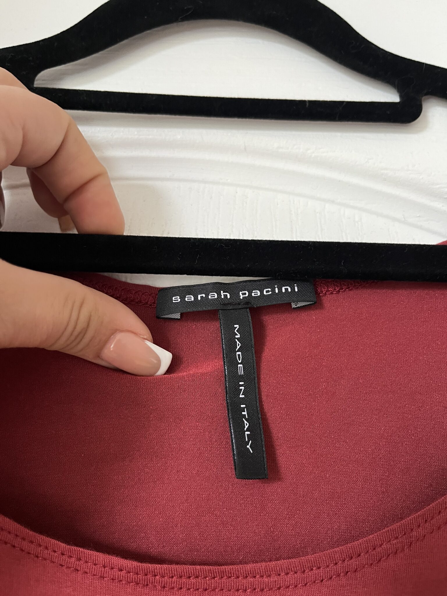 Image for Sarah Pacini rust red top size 4