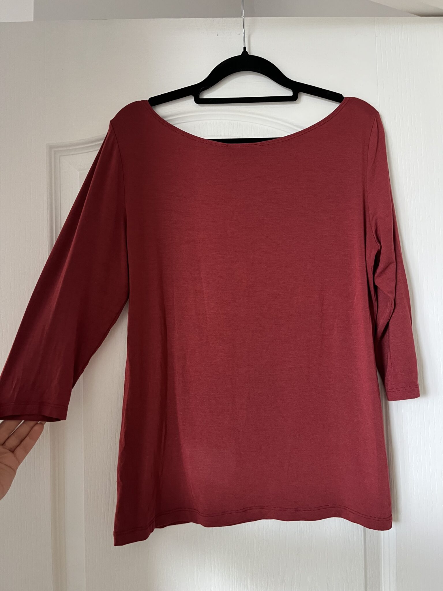 Image for Sarah Pacini rust red top size 4