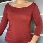 Thumbnail for Sarah Pacini rust red top size 4