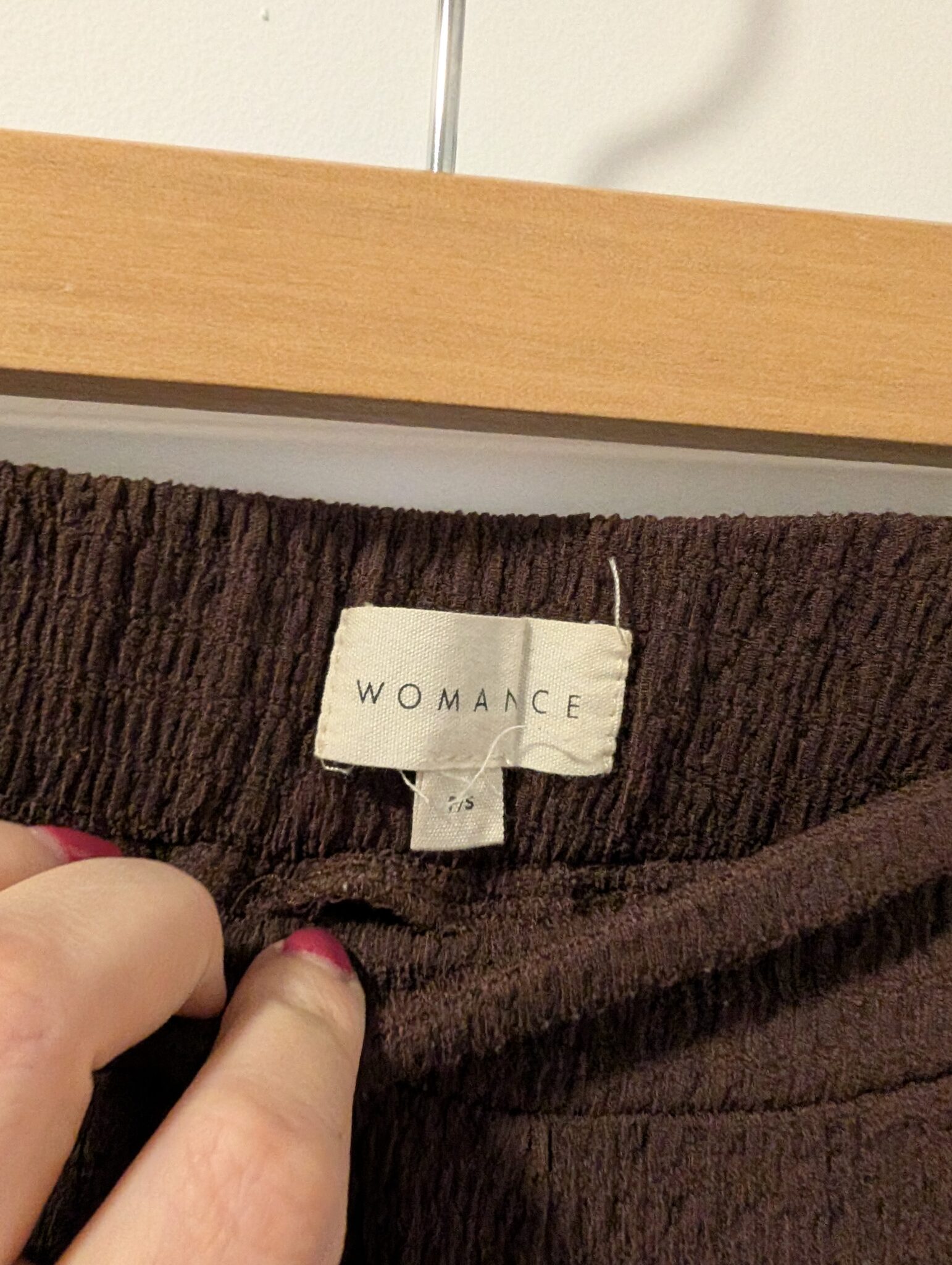 Image for Womance/Pantalons Brun Sz S
