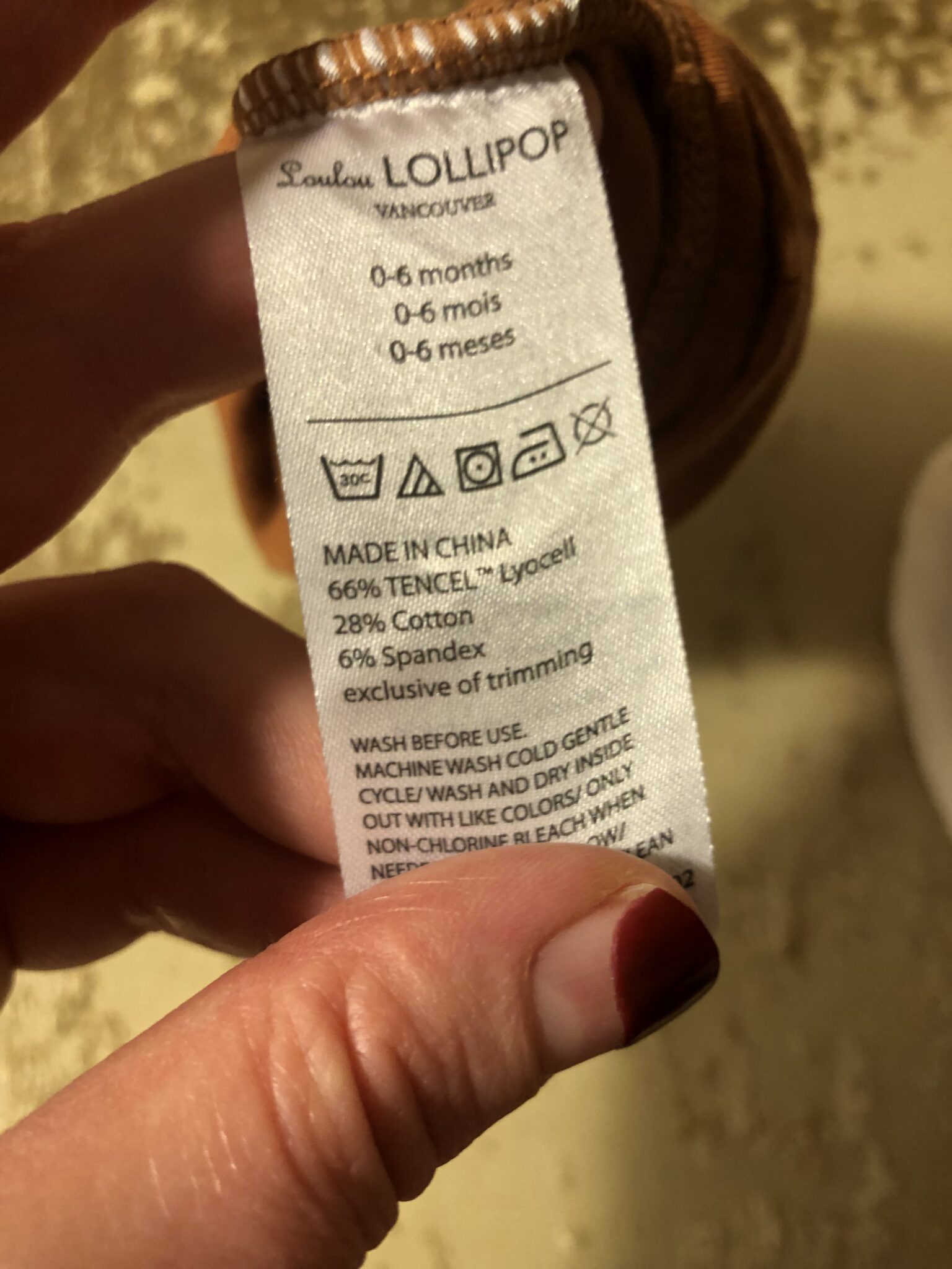Image for Tuque brune poupon légère (coton fin et tencel)