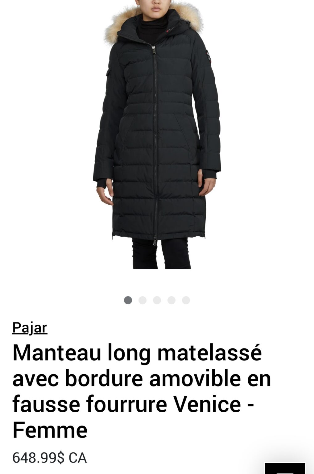 Image for Women's Venice Pajar jacket, black, size M