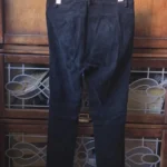 Thumbnail for SANDRO Pantalon noir 100 % cuir de chèvre velours