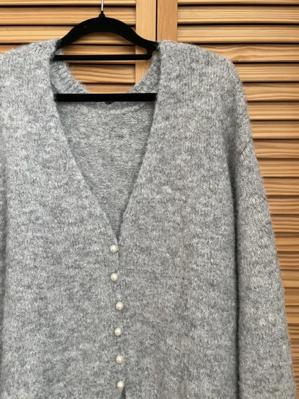 Image for Pull tricot Gris laine