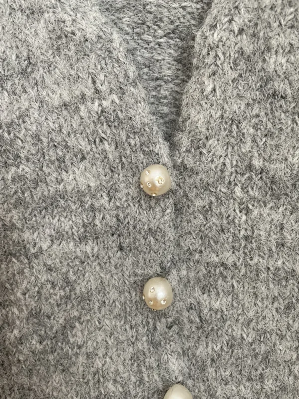 Image for Pull tricot Gris laine