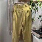 Thumbnail for Pantalons à plis jaunes