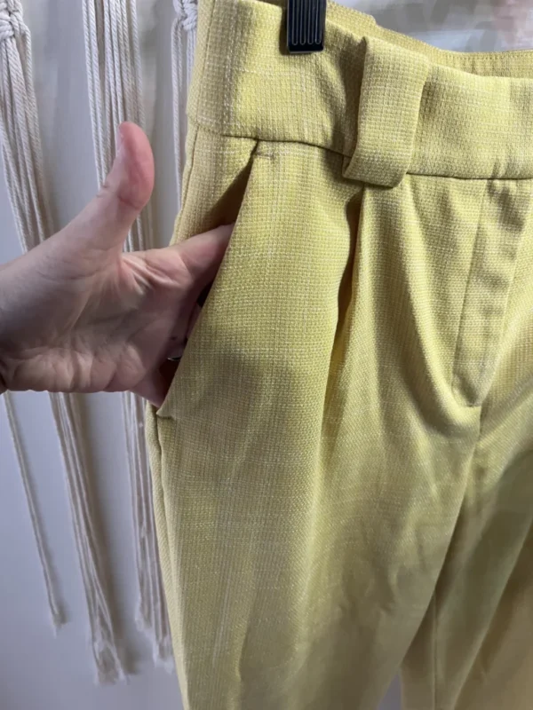 Image for Pantalons à plis jaunes