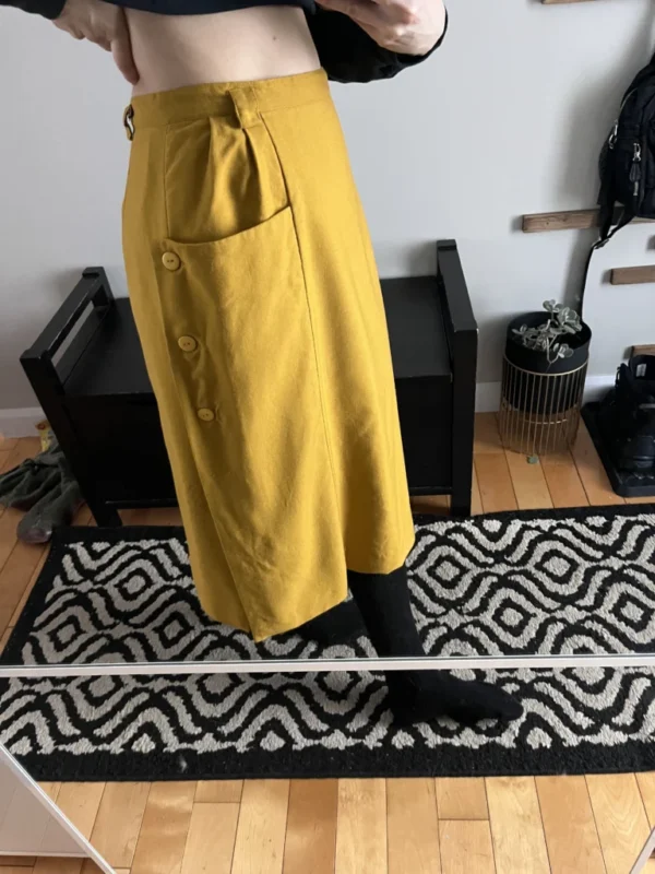 Featured image for Vintage mustard skirt